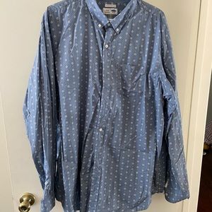 Old navy blue long sleeve dress shirt